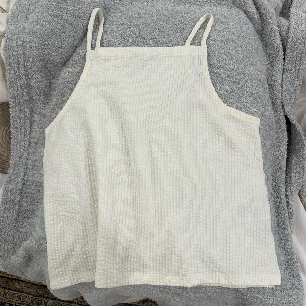 Madewell Women's Cream Textured Top